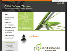 Tablet Screenshot of mindbalancetherapy.com